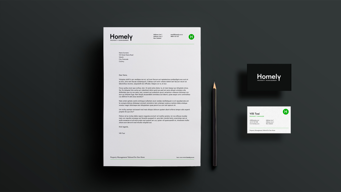 homely stationery design 1