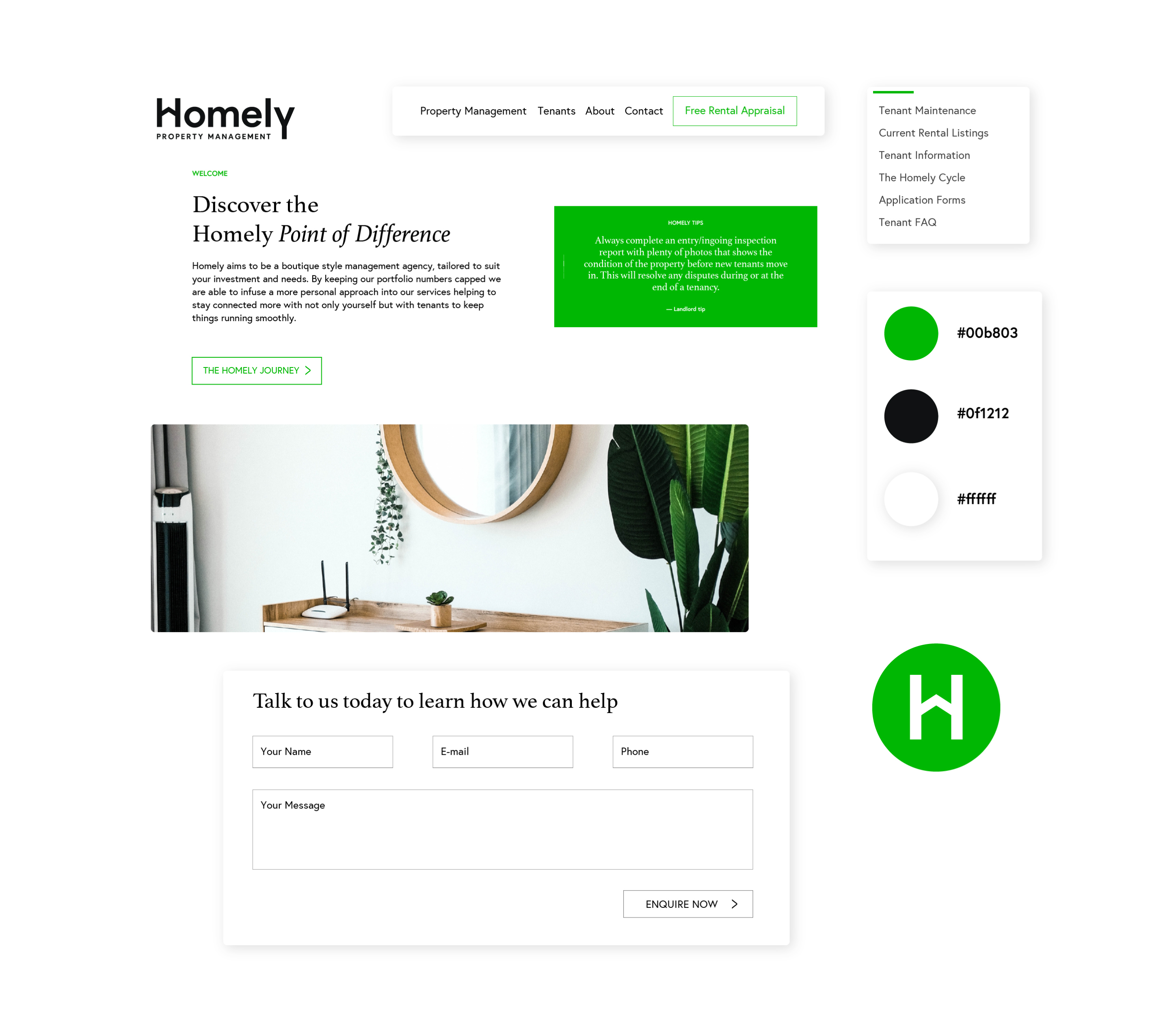 Homely Website Example 5